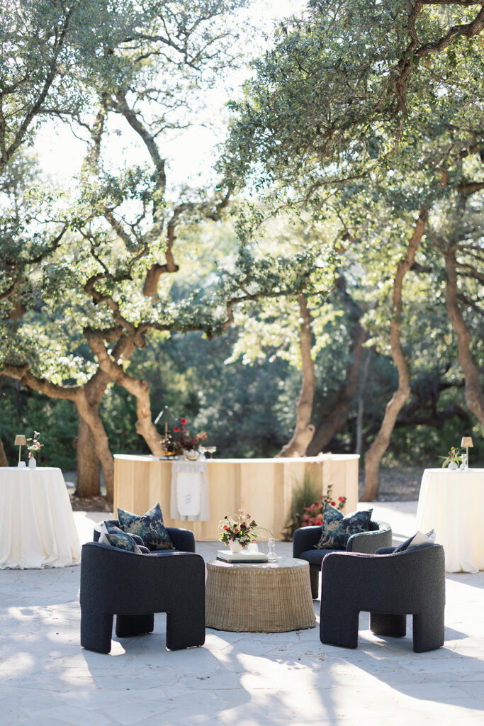 Addison Grove Austin non-hotel wedding venue ancient oak tree canopy ceremony
