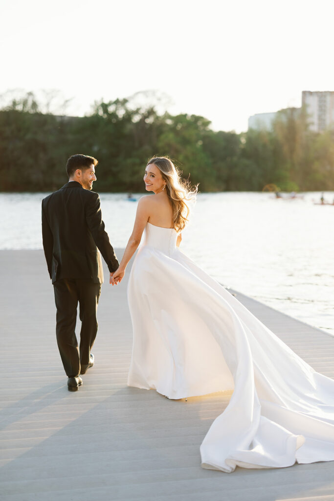 Austin digital and film wedding photographer Brittney Welch capturing wedding day portraits