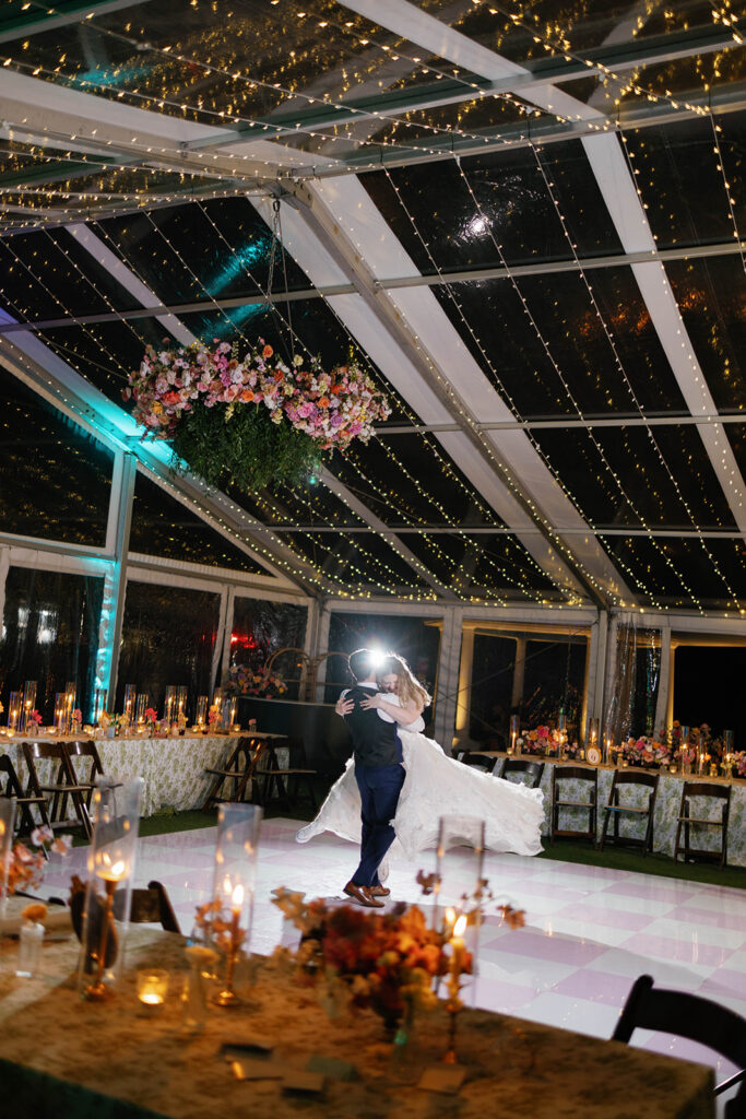 Woodbine Mansion ceremony under old growth oak trees Austin non-hotel wedding venue photographer