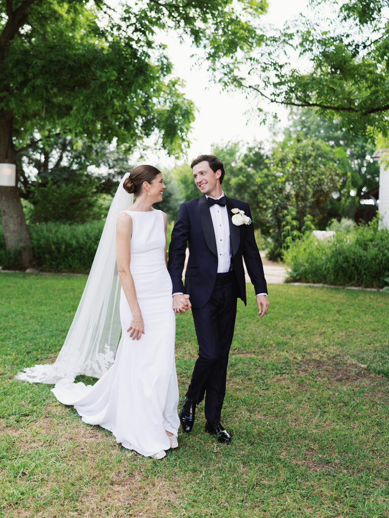 Austin wedding photographer capturing bride and groom portraits at a Texas Hill Country venue
