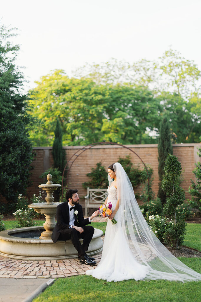 Barr Mansion wedding ceremony seasonal blooms Austin non-hotel wedding venue photographer
