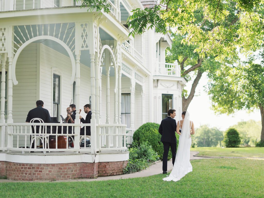Historic Victorian home and gardens at Barr Mansion near Austin, Texas"