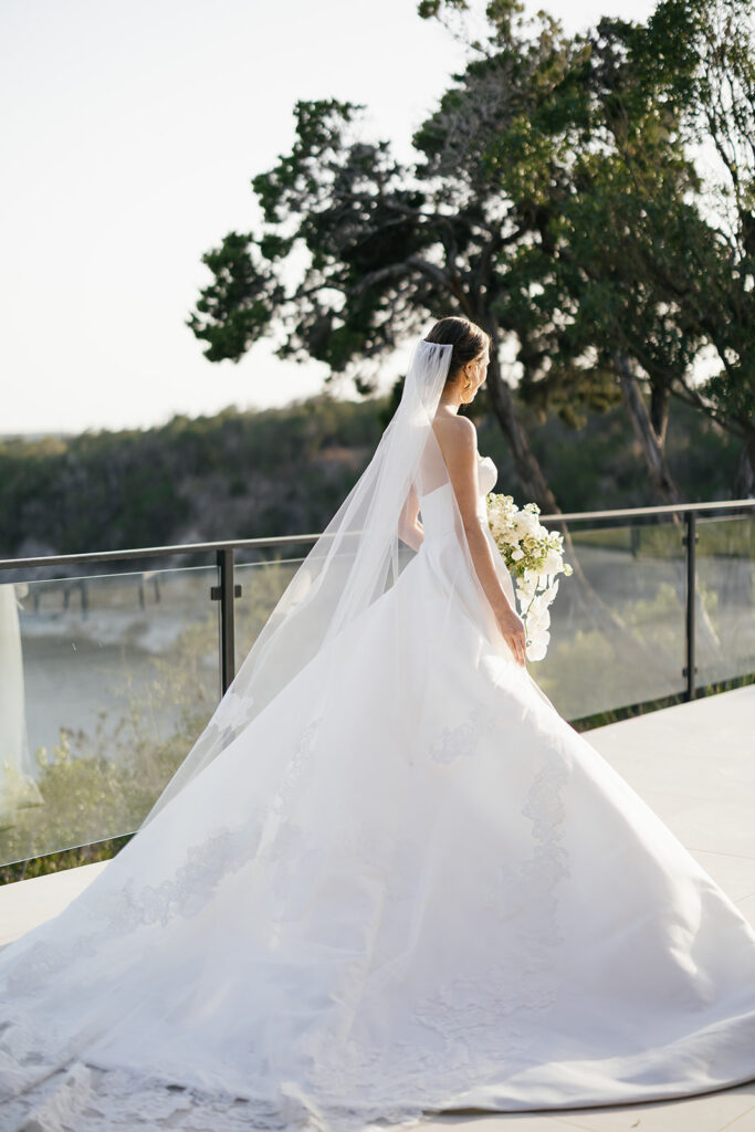 The Videre Estate, a modern Hill Country wedding venue with large windows and natural light