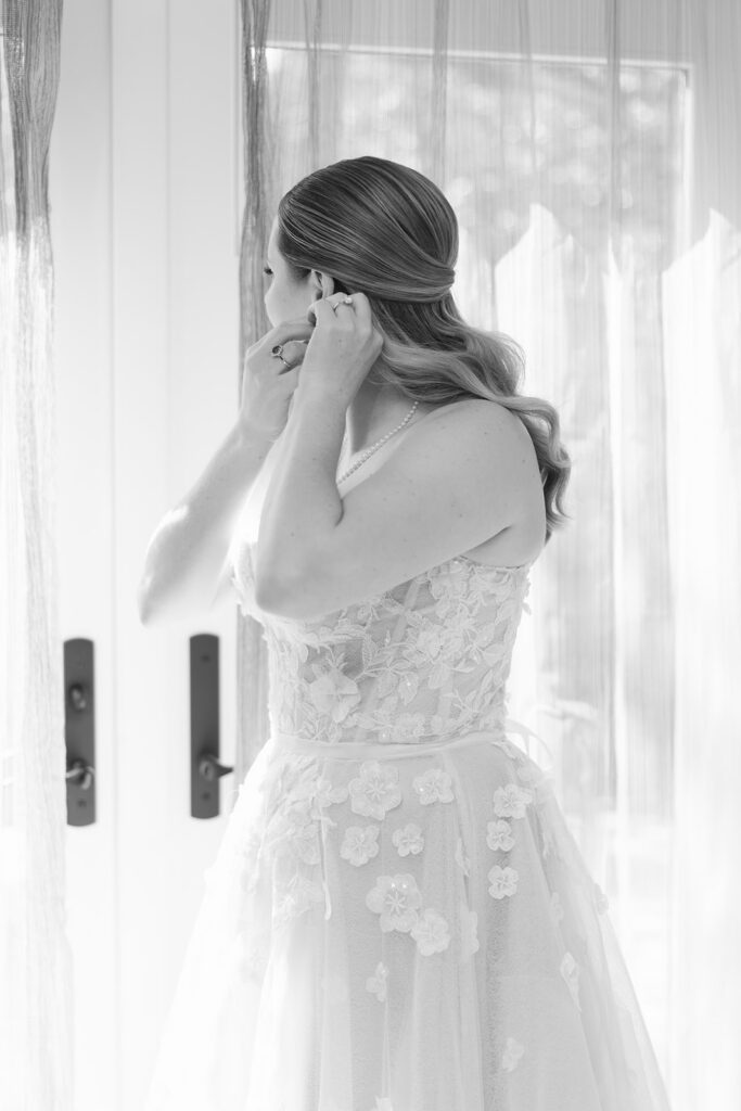 Bride getting ready for her La Cantera Resort & Spa wedding in Texas Hill Country