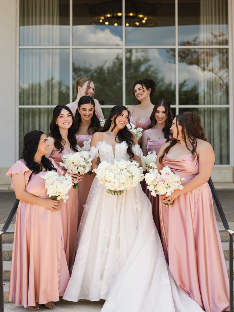 Bridal party portrait at Signia by Hilton