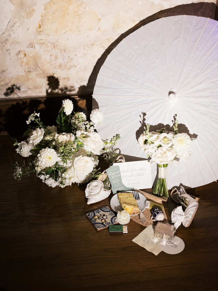 Close up of candlelight and florals at wedding reception tablescape